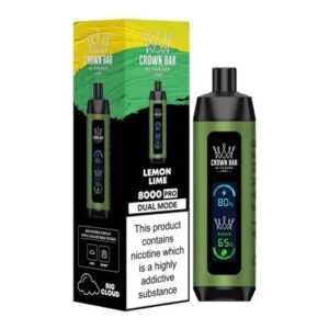 AL FAKHER CROWN BAR PRO 8000 BOX OF 5 - LEMON LIME