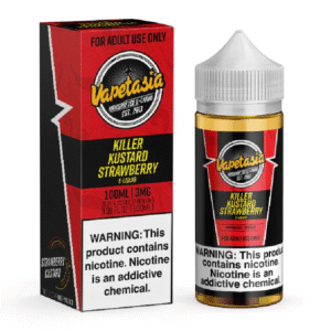 VAPETASIA 100ML 3MG - KILLER KUSTARD STRAWBERRY
