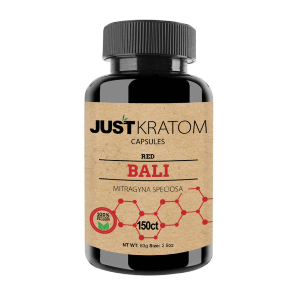 JUST KRATOM CAPSULES 150CT - BALI RED VEIN