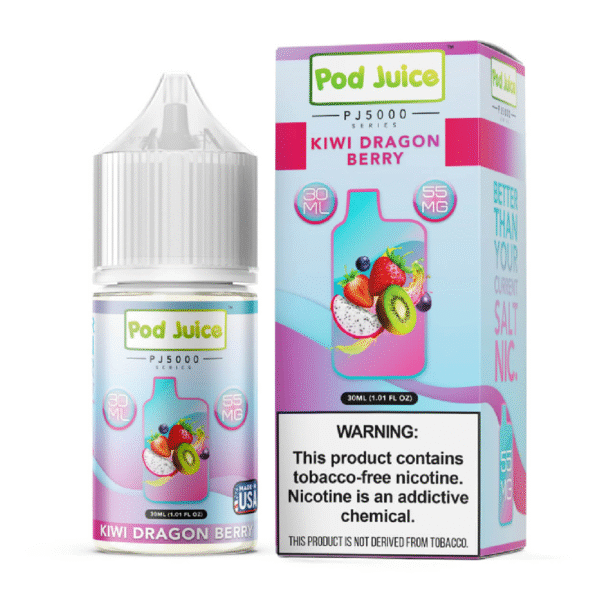 POD JUICE PJ5000 SALT NIC 30ML 35MG - KIWI DRAGON BERRY
