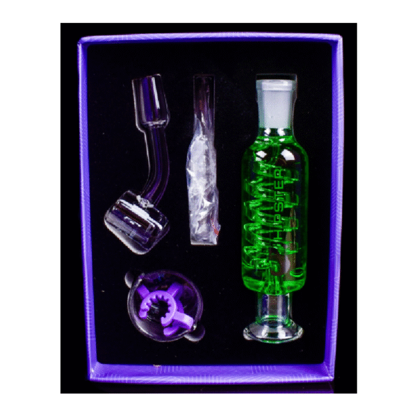 HIPSTER GLYCERIN NECTAR COLLECTORS 5 PIECE SET WITH BANGERS - GREEN