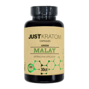 JUST KRATOM CAPSULES 30CT - MALAY GREEN VEIN