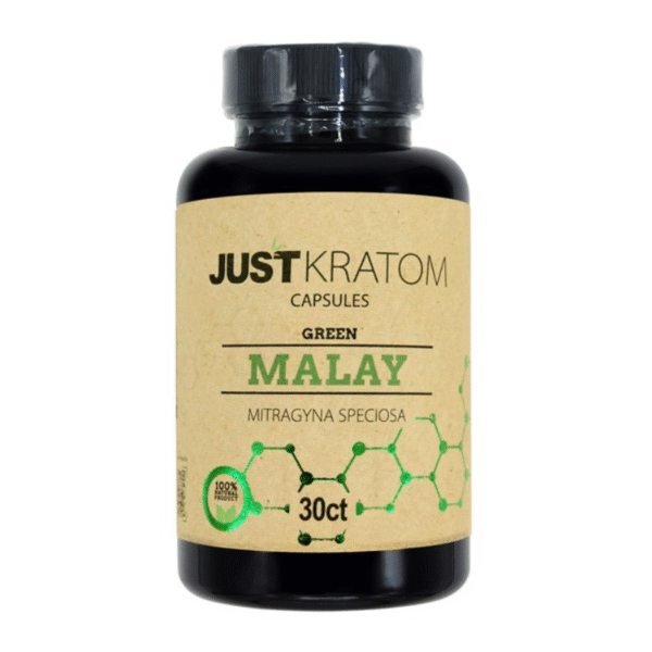JUST KRATOM CAPSULES 30CT - MALAY GREEN VEIN