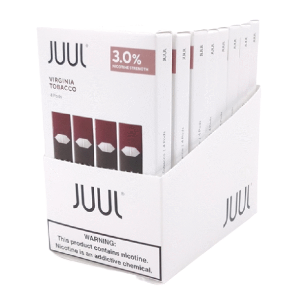 JUUL PODS BOX OF 8 - VIRGINIA TOBACCO 3%