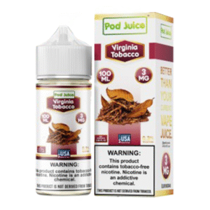 POD JUICE 100ML 0MG - VIRGINIA TOBACCO