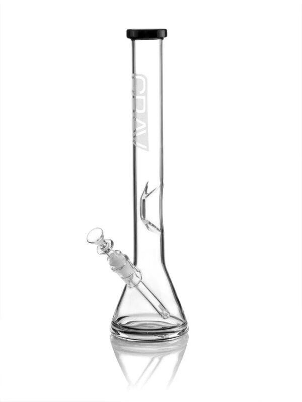 GRAV GLASS BEAKERS - LARGE BEAKER BASE WATER PIPE BLACK