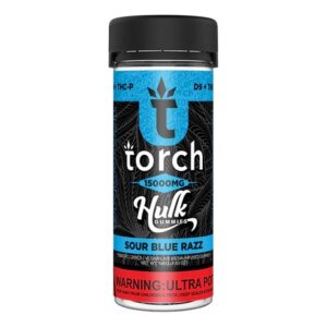 TORCH HULK GUMMIES 15000MG - BOX OF 6 - SOUR BLUE RAZZ
