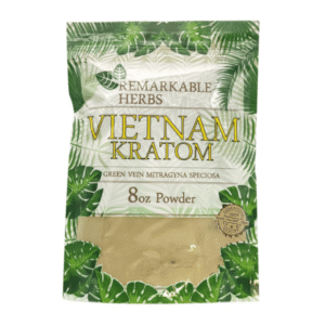 REMARKABLE HERBS KRATOM POWDER 8OZ - VIETNAM GREEN VEIN
