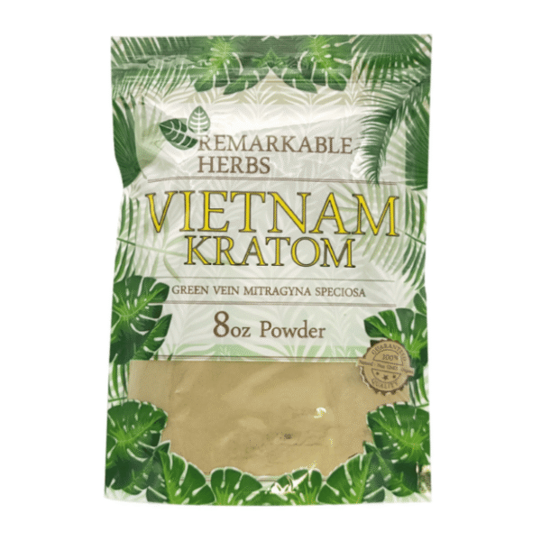 REMARKABLE HERBS KRATOM POWDER 8OZ - VIETNAM GREEN VEIN
