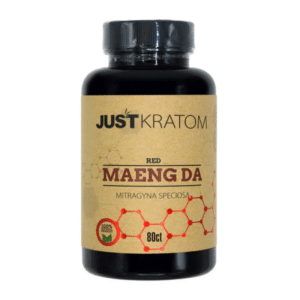JUST KRATOM CAPSULES 80CT - MAENG DA RED VEIN