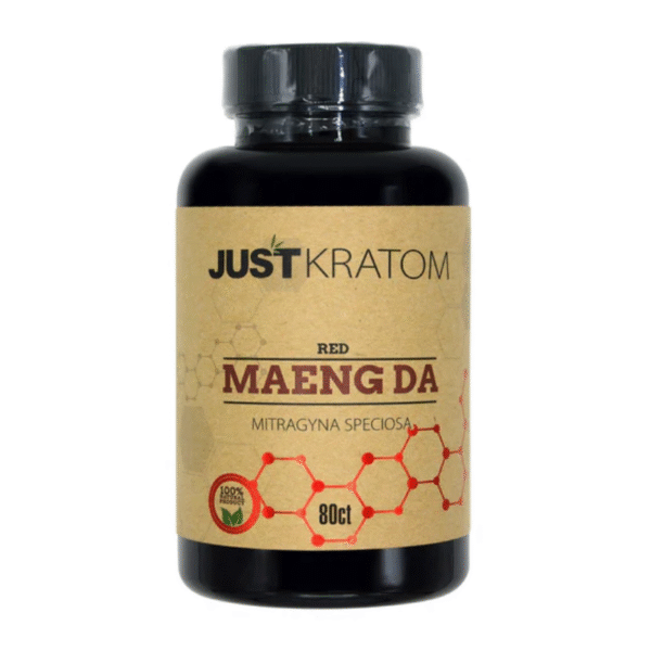 JUST KRATOM CAPSULES 80CT - MAENG DA RED VEIN