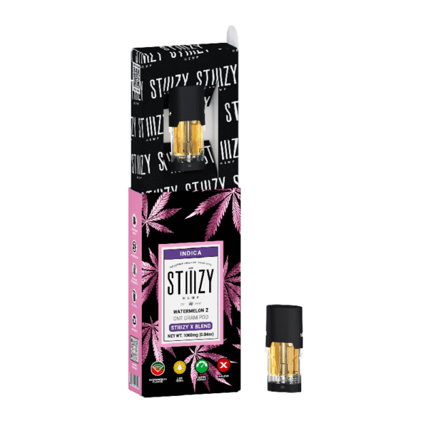 STIIIZY X BLEND 1G POD BOX OF 10 - WATERMELON Z INDICA