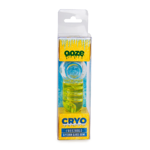 OOZE CRYO FREEZABLE GLYCERIN GLASS BOWL - YELLOW