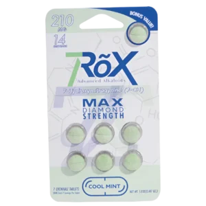 7ROX ADVANCED ALKALOIDS 7-HYDROXYMITRAGYNINE MAX DIAMOND STRENGTH TABLETS BOX OF 10 - 30MG 7CT COOL MINT