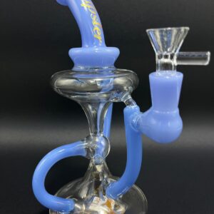 HIPSTER BEAKER HP036 - 9'' TRIPLE WORKED RECYCLER W BASE TUBE - ASSORTED