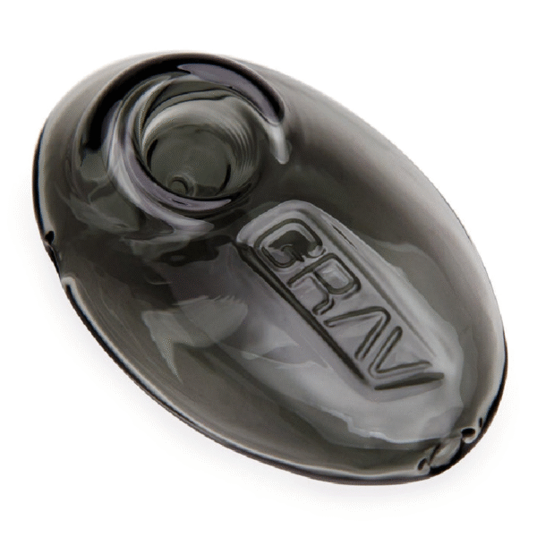 GRAV GLASS PEBBLE SPOON - SMOKE GREY