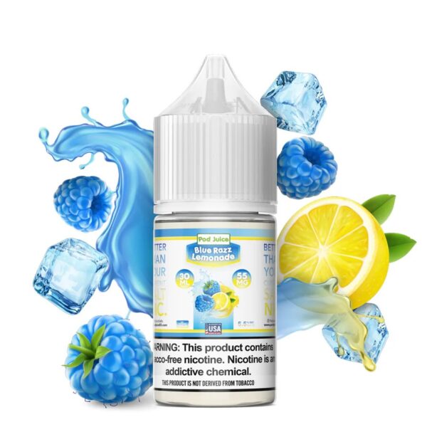 POD JUICE FREEZE SALT NIC 30ML 55MG - BLUE RAZZ LEMONADE