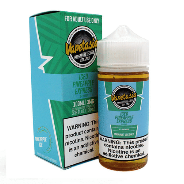 VAPETASIA 100ML 3MG - ICED PINEAPPLE EXPRESS