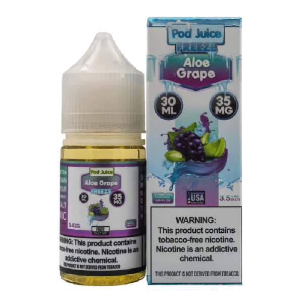 POD JUICE SALT NIC 30ML 35MG - ALOE GRAPE FREEZE