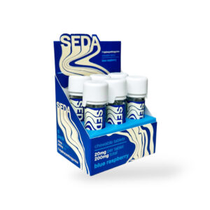 SEDA 7-HYDROXYMITRAGYNINE CHEWABLE TABLET 20MG 10CT BOTTLE - BLUE RASPBERRY BOX OF 6