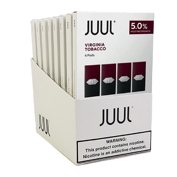 JUUL PODS BOX OF 8 - VIRGINIA TOBACCO 5%
