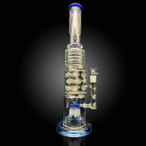 ALPHA GLASS BEAKER 19.5'' ALPHA TOWER POWER WATER PIPE - BLUE