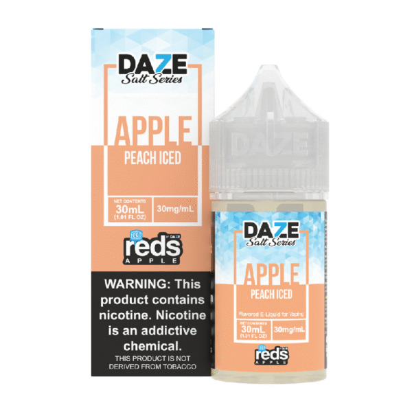 DAZE RED APPLE SALT NIC 30ML 30MG - PEACH ICED