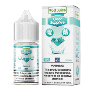 POD JUICE SALT NIC 30ML 55MG - CLEAR SAPPHIRE