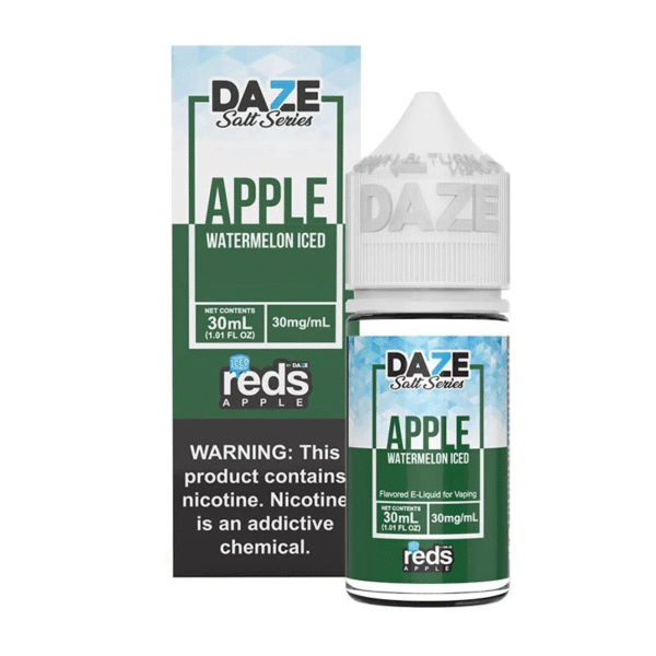 DAZE RED APPLE SALT NIC 30ML 30MG - WATERMELON ICED