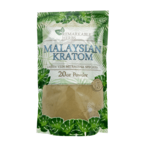 REMARKABLE HERBS KRATOM POWDER 20OZ - MALAYSIAN GREEN VEIN