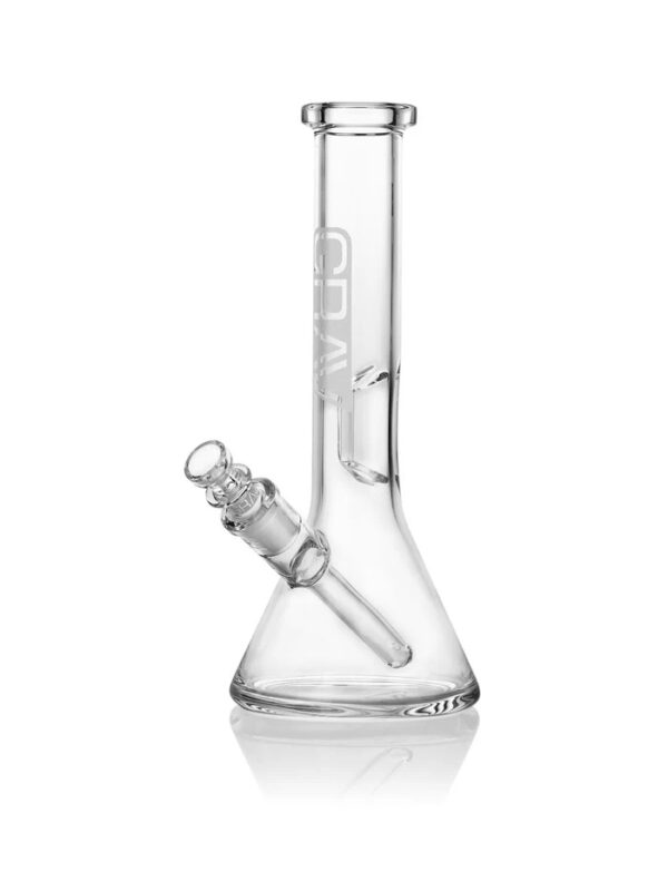GRAV GLASS BEAKERS SMALL WATER PIPE - CLEAR