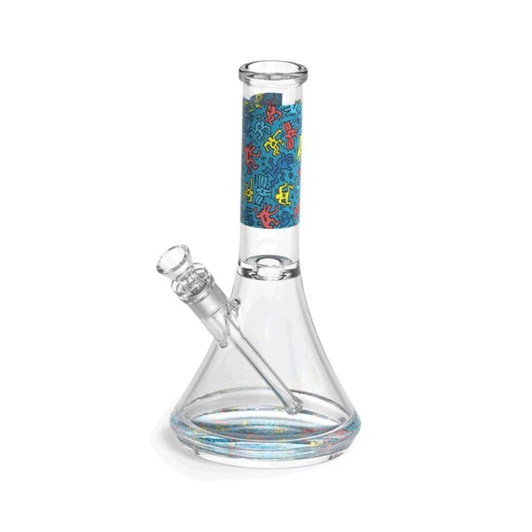 K HARING WATER PIPE - BLUE MULTI COLORS