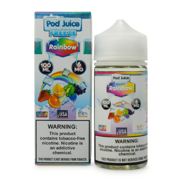 POD JUICE 100ML 6MG - FREEZE RAINBOW