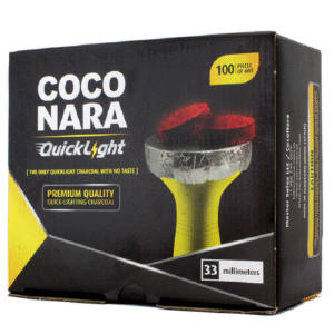 COCO NARA QUICK LIGHT CHARCOAL 100PCS - 33MM