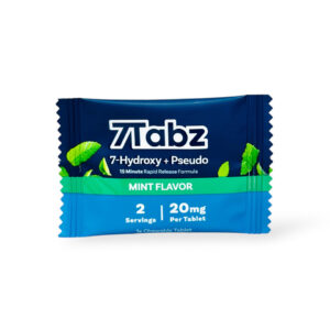 7TABZ 7-HYDROXYMITRAGYNINE+PSEUDO KRATOM EXTRACT TABLETS 20MG 1CT - MINT BOX OF 40