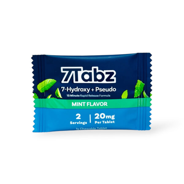 7TABZ 7-HYDROXYMITRAGYNINE+PSEUDO KRATOM EXTRACT TABLETS 20MG 1CT - MINT BOX OF 40