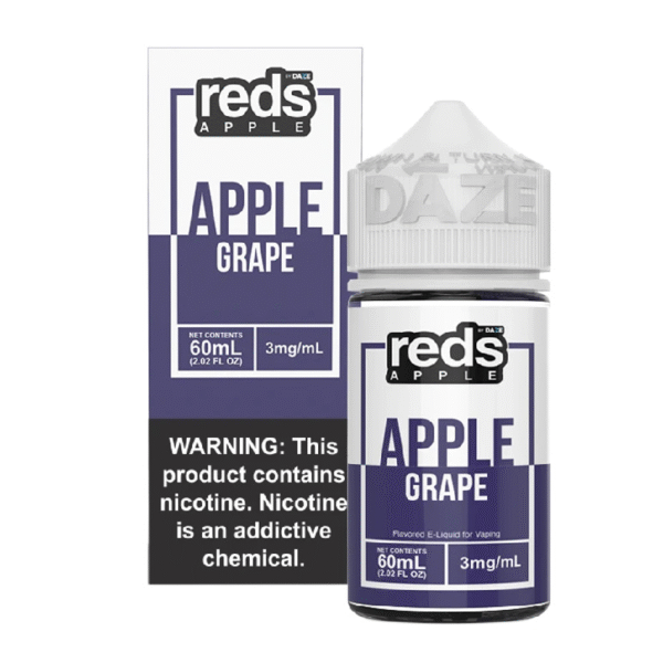 DAZE REDS APPLE 60ML 3MG - GRAPE