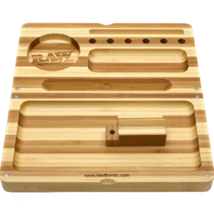 RAW BACKFLIP ROLLING TRAY - STRIPED BAMBOO