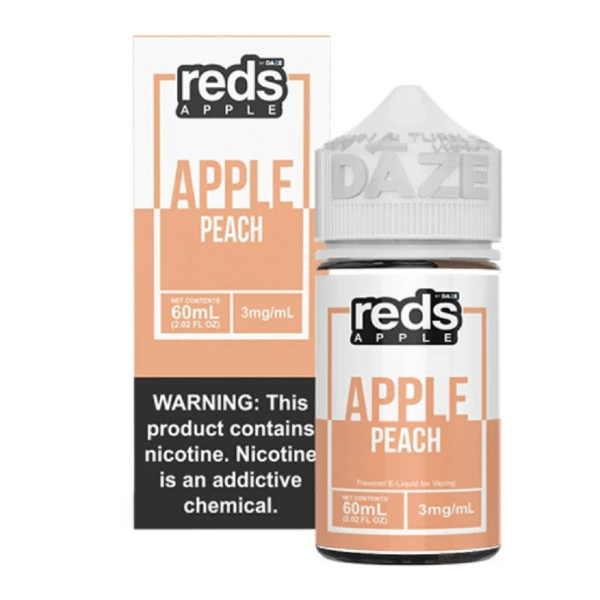 DAZE REDS APPLE 60ML 3MG - PEACH