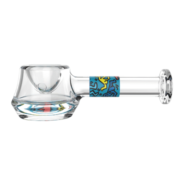 K HARING SPOON PIPE - BLUE MULTI COLORS