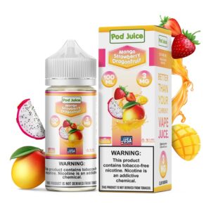 POD JUICE CLASSIC 100ML 0MG - MANGO STRAWBERRY DRAGONFRUIT