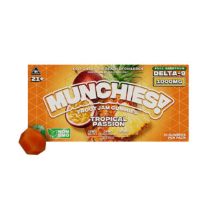 MUNCHIES FROOT JAM GUMMIES 1000MG BOX OF 10 - TROPICAL PASSION