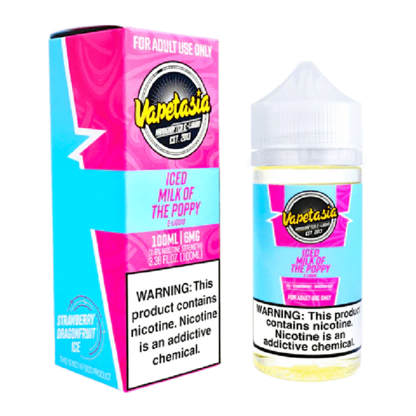 VAPETASIA 100ML 6MG - ICED MILK OF THE POPPY