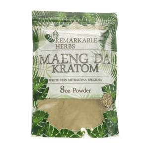 REMARKABLE HERBS KRATOM POWDER 8OZ - MAENG DA WHITE VEIN