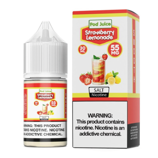POD JUICE SALT NIC 30ML 55MG - STRAWBERRY LEMONADE