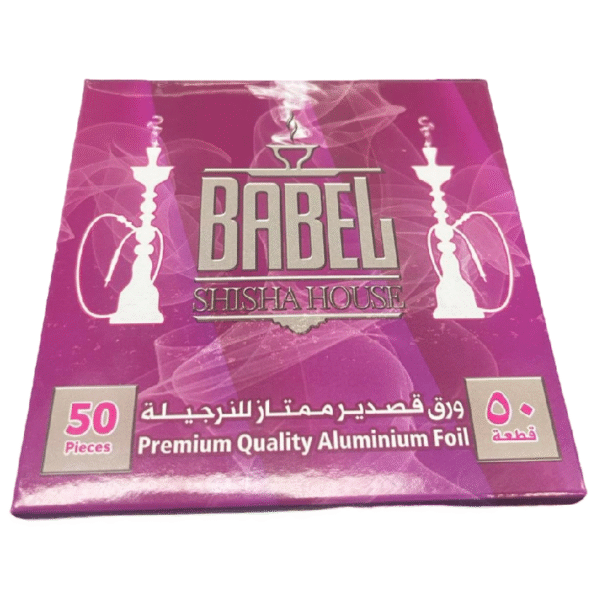 BABEL SHISHA HOUSE ALUMINUM FOIL 50 PIECES