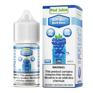 POD JUICE SALT NIC 30ML 55MG - BANGIN BLUE RAZZ