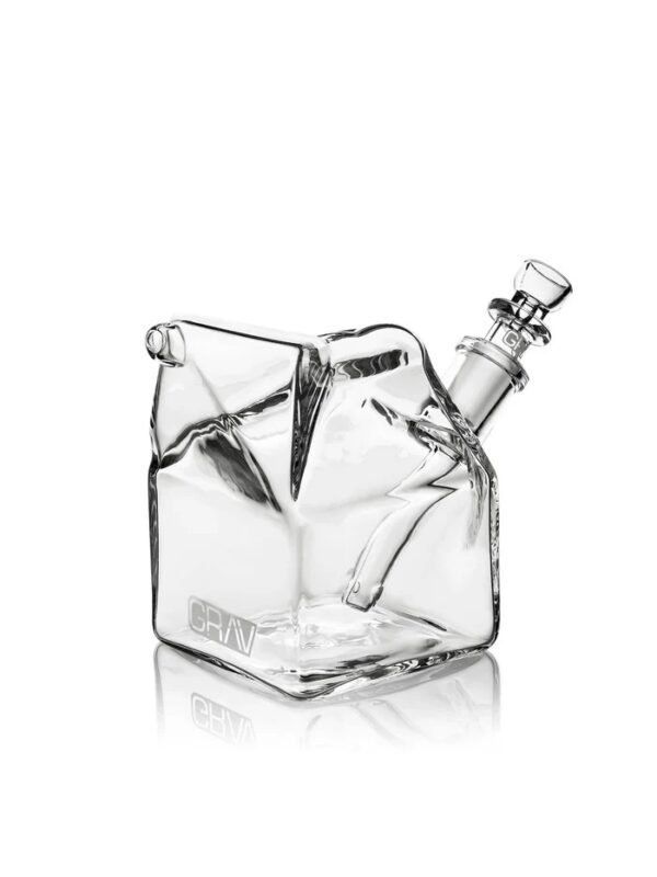 GRAV GLASS BEAKERS MILK CARTON - CLEAR