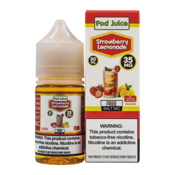 POD JUICE SALT NIC 30ML 35MG - STRAWBERRY LEMONADE