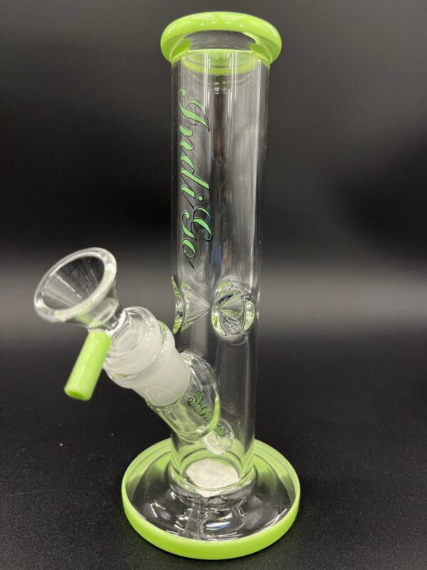 INDIGO BEAKER - ID3808S - 8'' STRAIGHT TUBE W/ PINCH COLOR